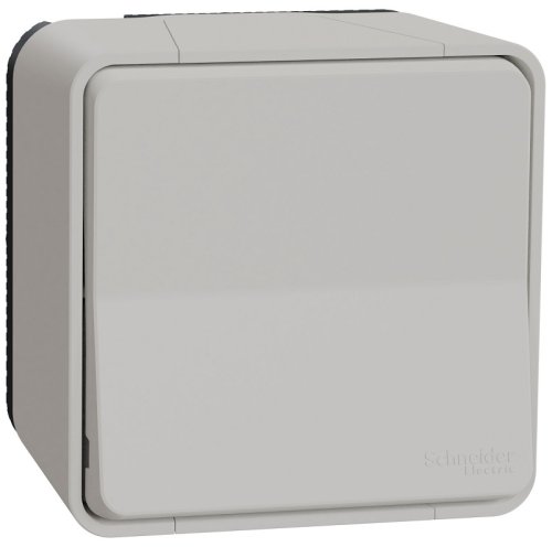 Выключатель самовозвратный накладной Schneider Electric Mureva Styl 1-кл. IP55 белый картинка